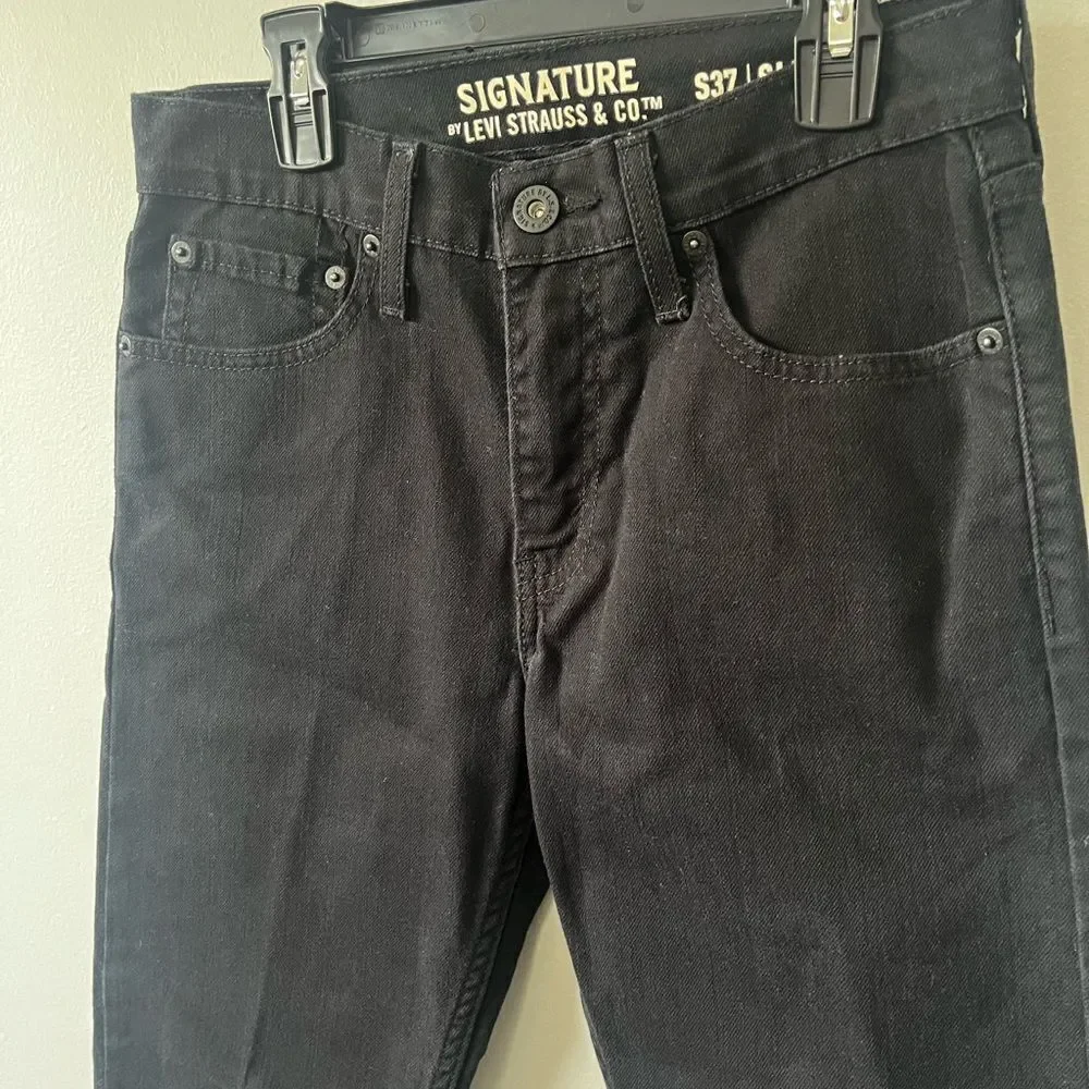 Men’s Signature by Levi Strauss Black Skinny Jeans W28 x 30